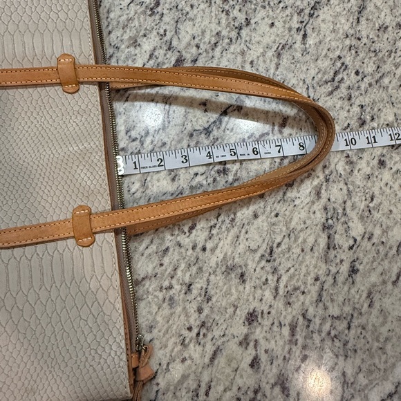 Consuela Cream Tote Bag with accessories.  Gently used. See pics for flaws. - Picture 11 of 16